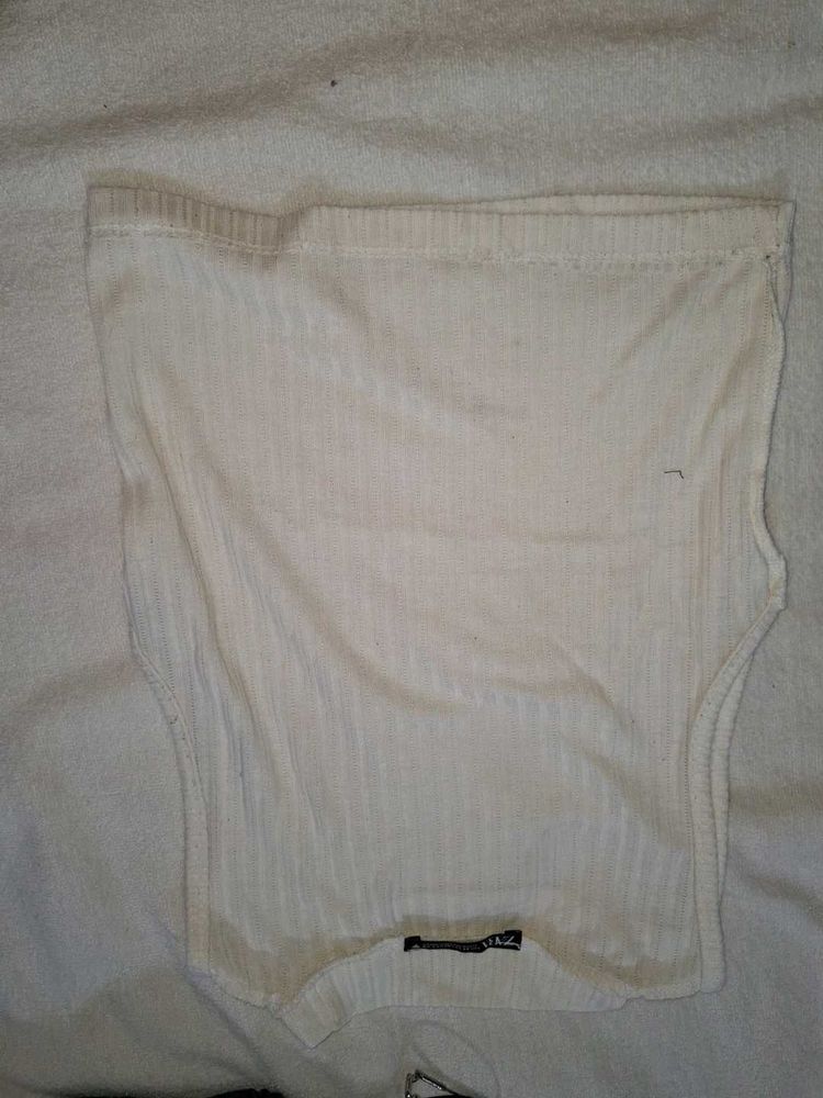White Sleeveless Top