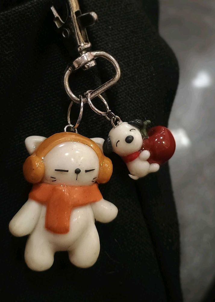 Handmade Cute Cat Keychain