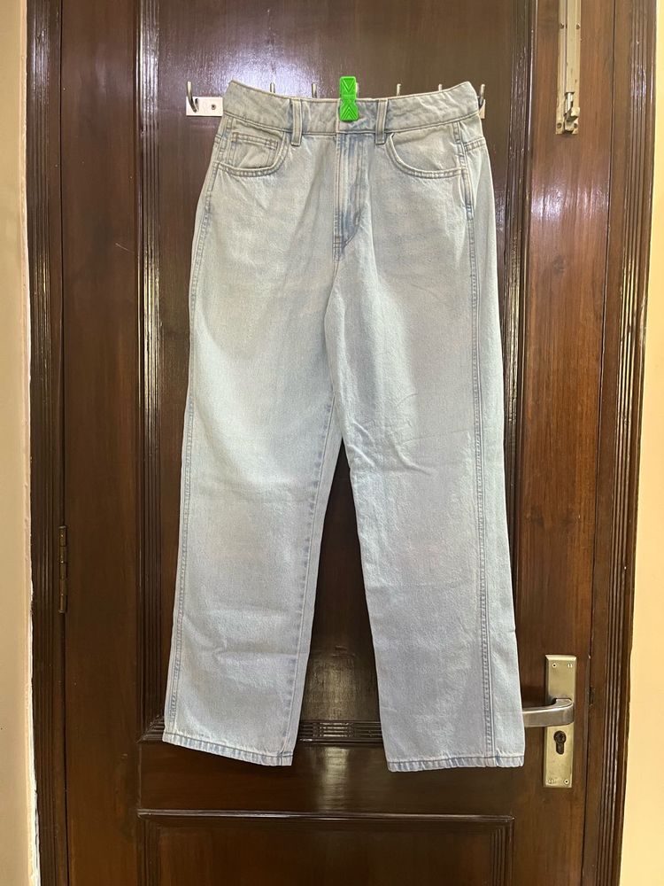 Light Blue Straight Fit Jeans