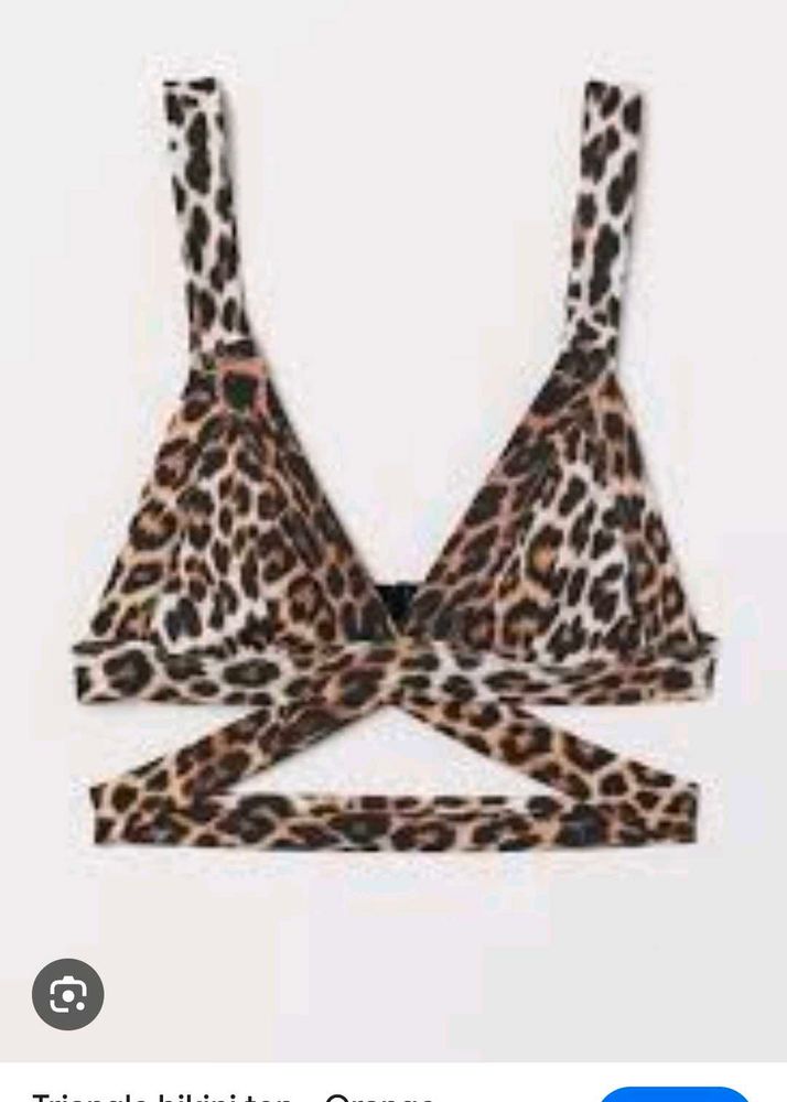 Leopard Print Bikini Top With Penty