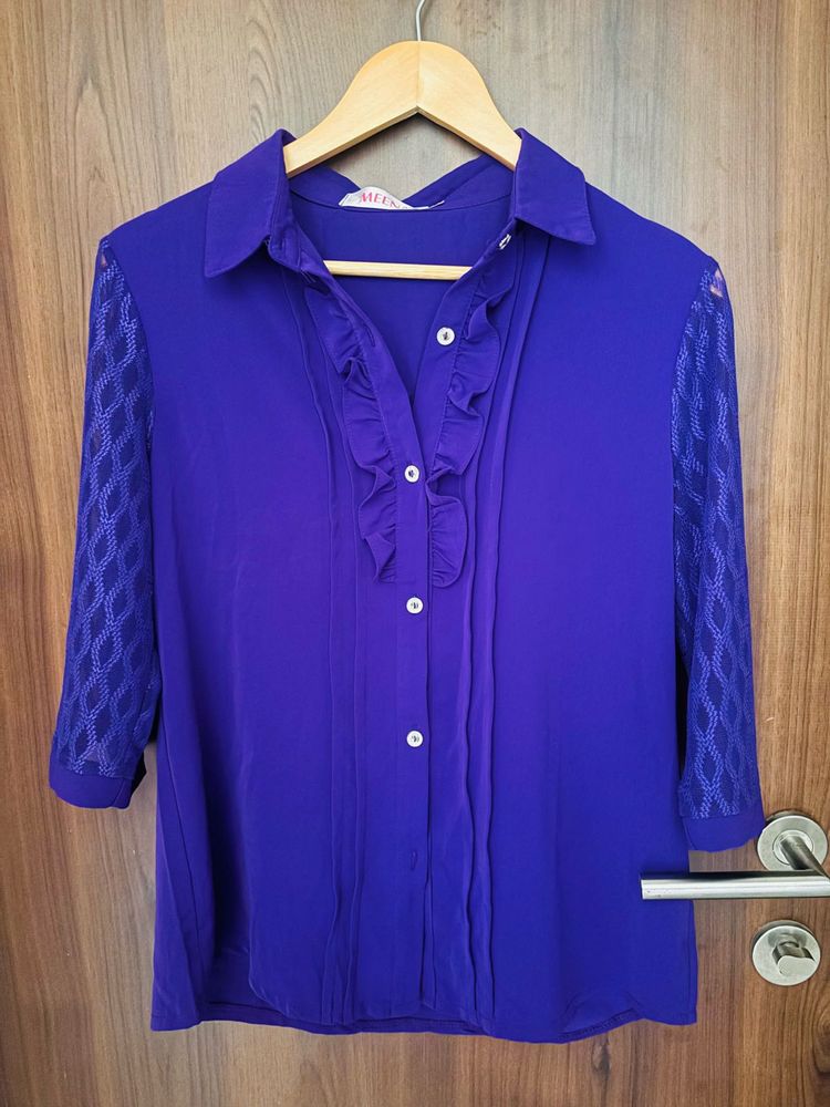 Elegant Purple Blouse