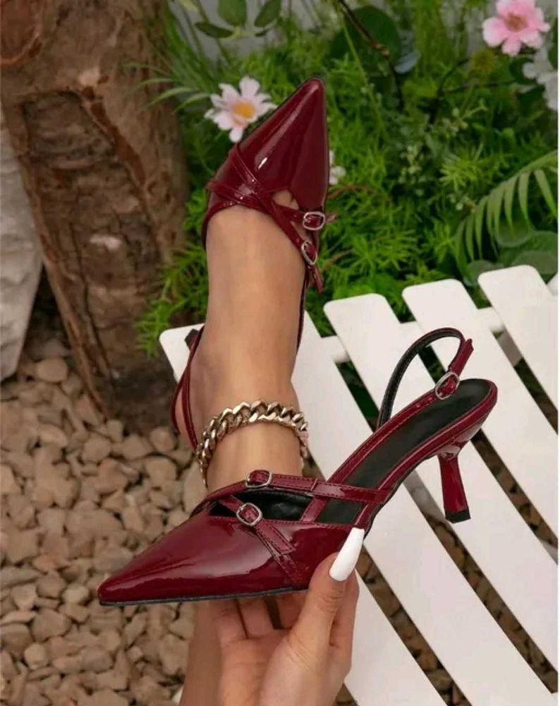 Burgundy Heels