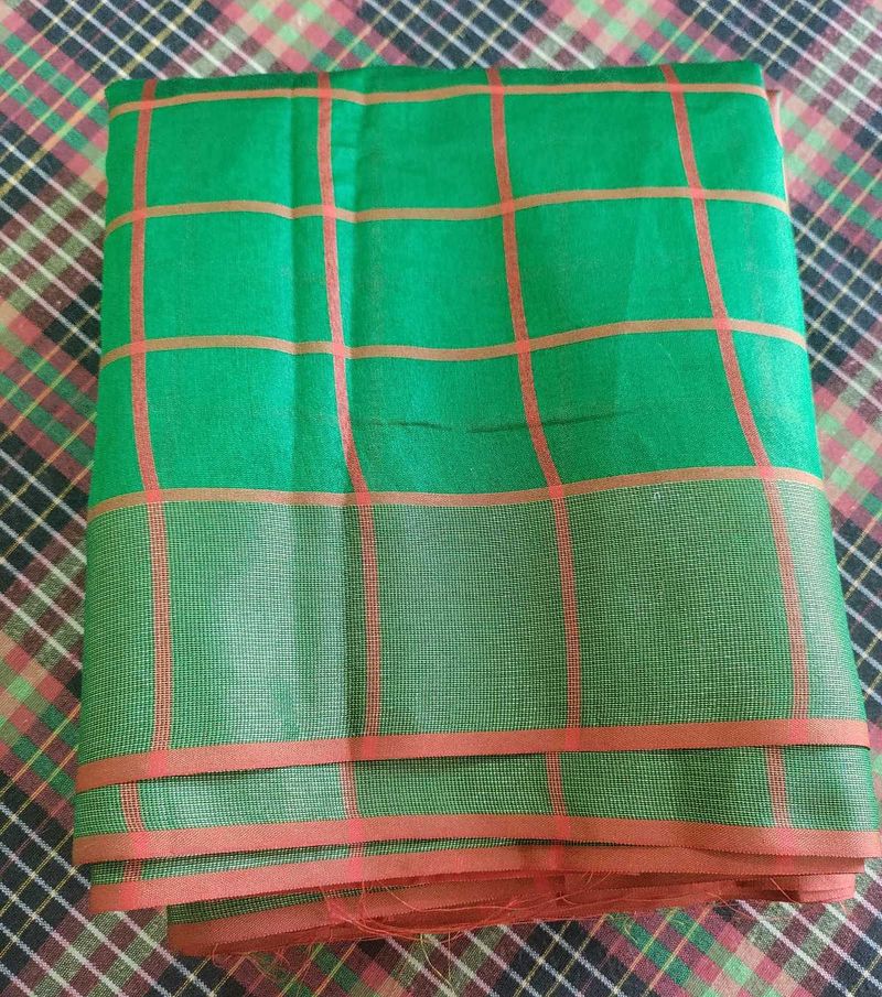 Checkered Design New Saree