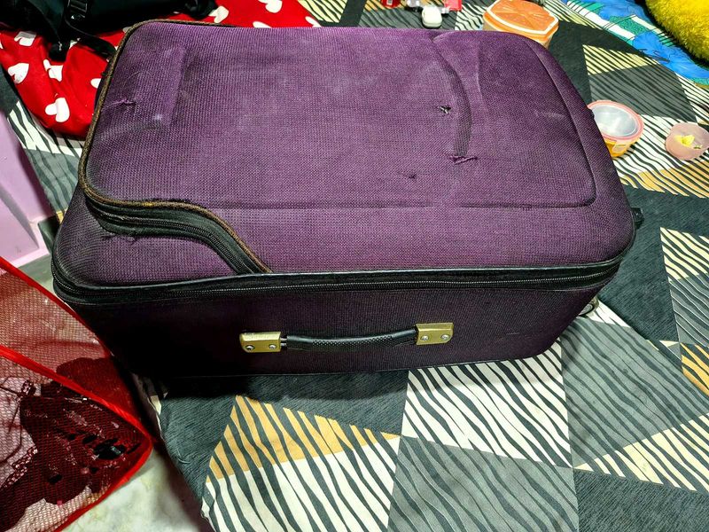 Purple Travel Suitcase
