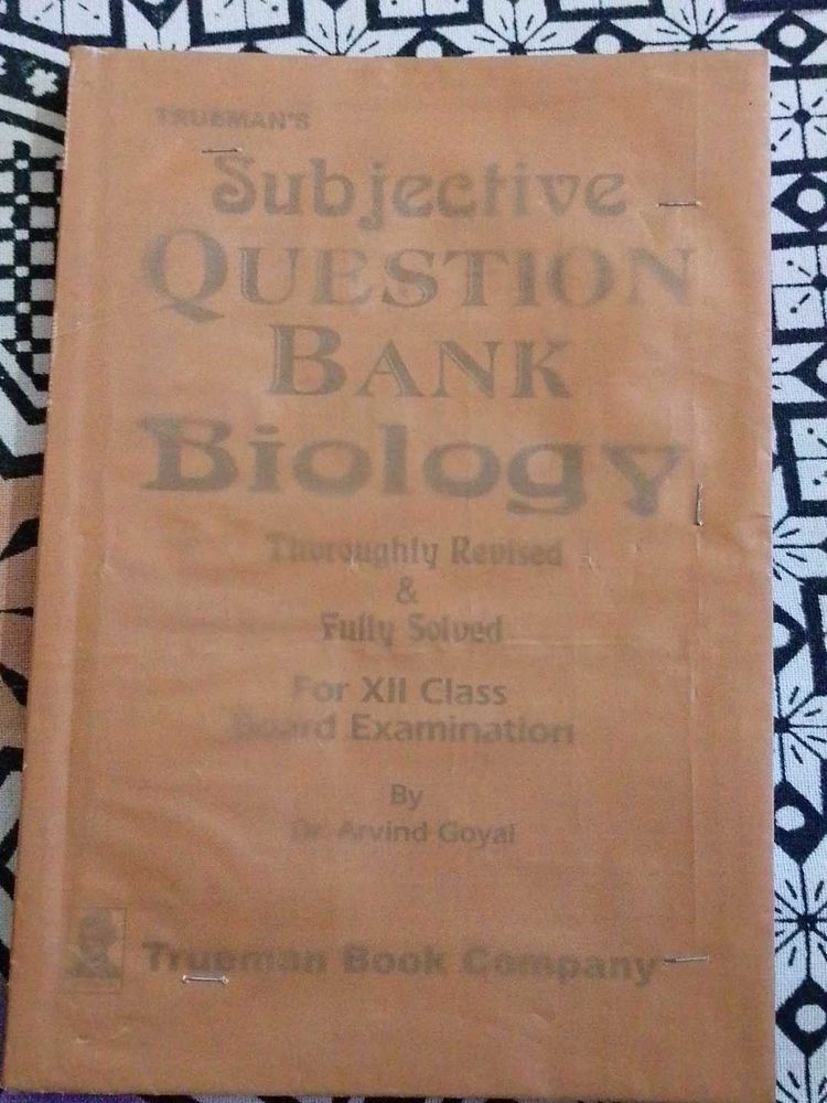 Trueman Subjective Question Bank Biology Class 12