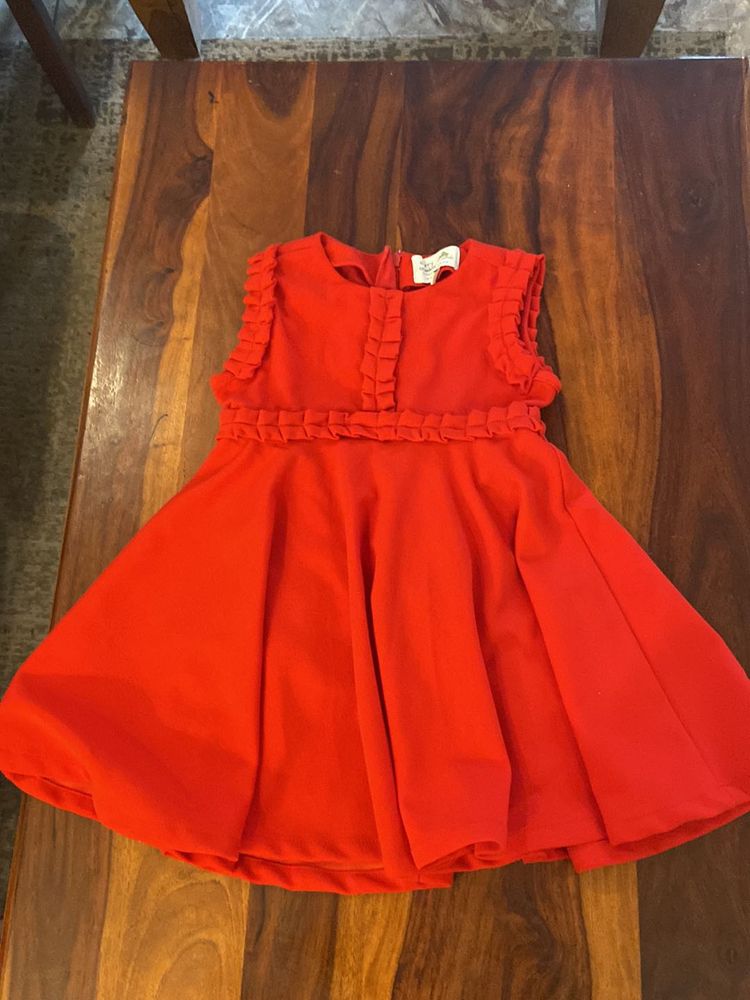 Beautiful Red Dress For Partu Wear And Casual