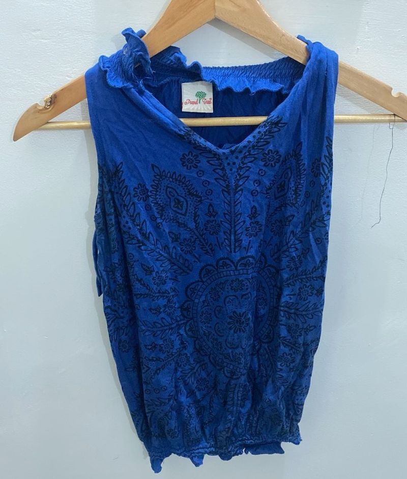 blue stylish top