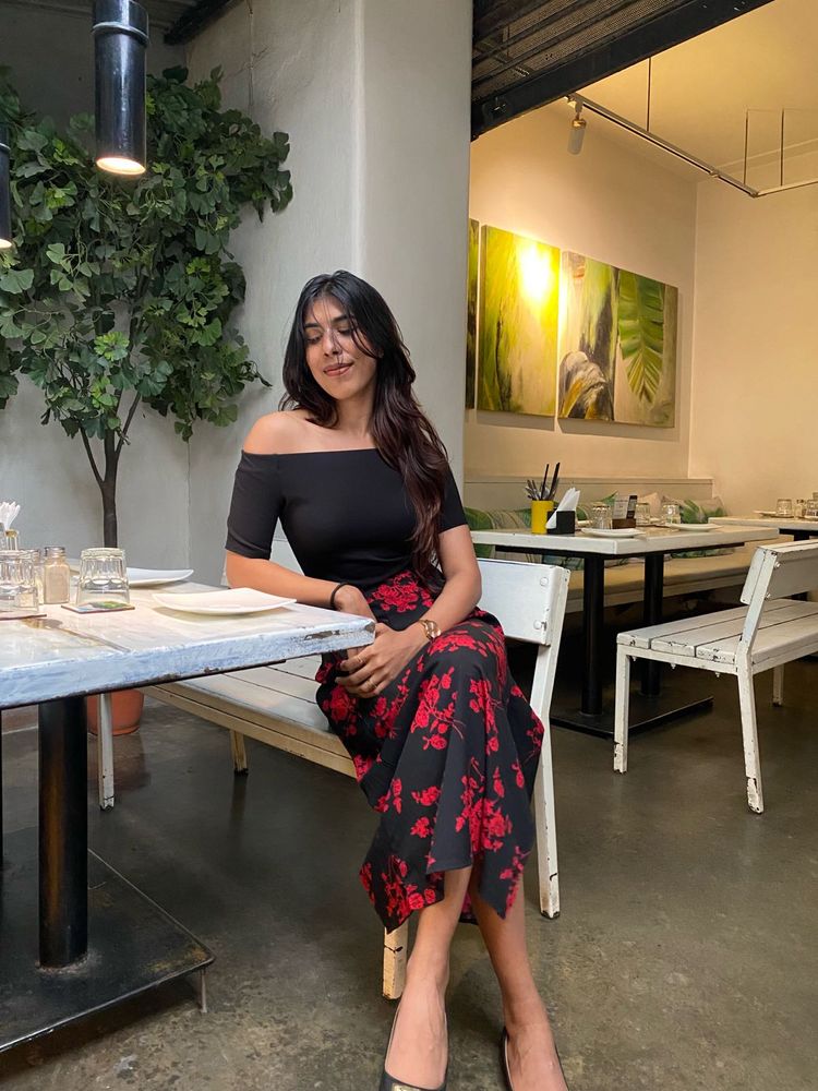 Floral Print Mini Skirt