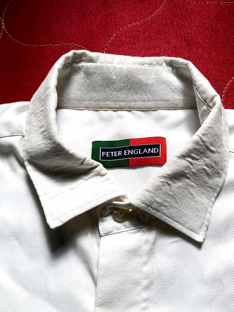 peter england white shirt
