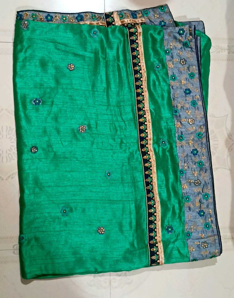 Elegant Green Saree