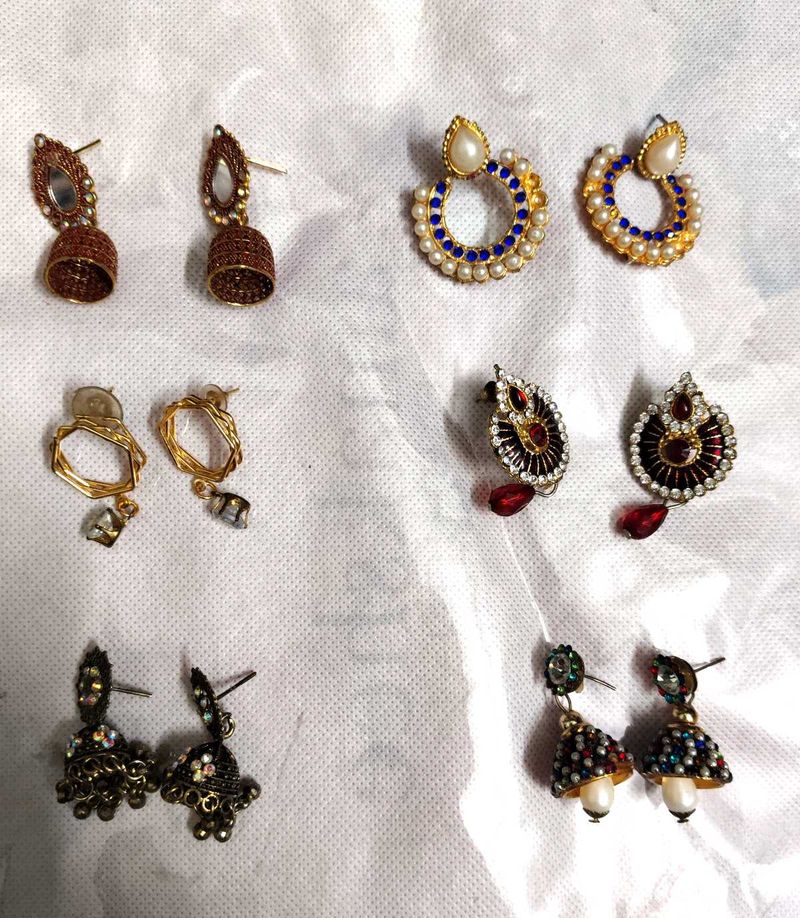 Combo of Stylish Earrings