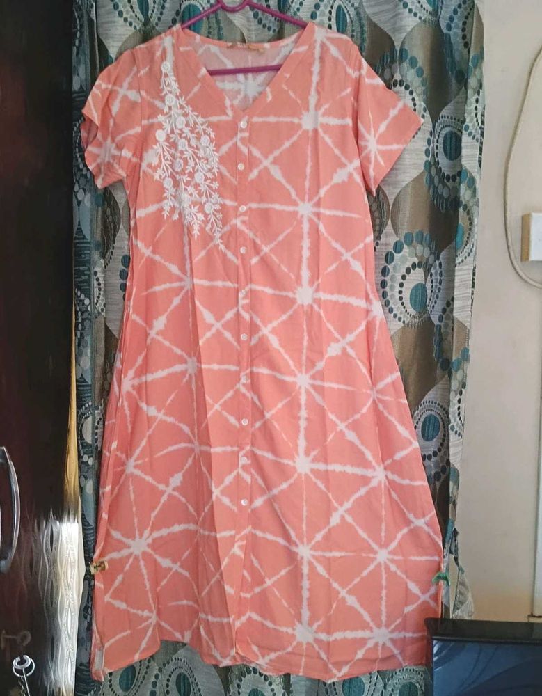 Beautiful Peach Kurta