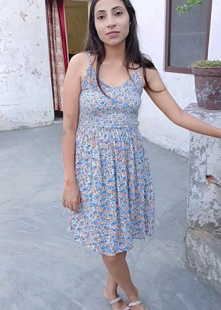 Casual Flower Print Dress