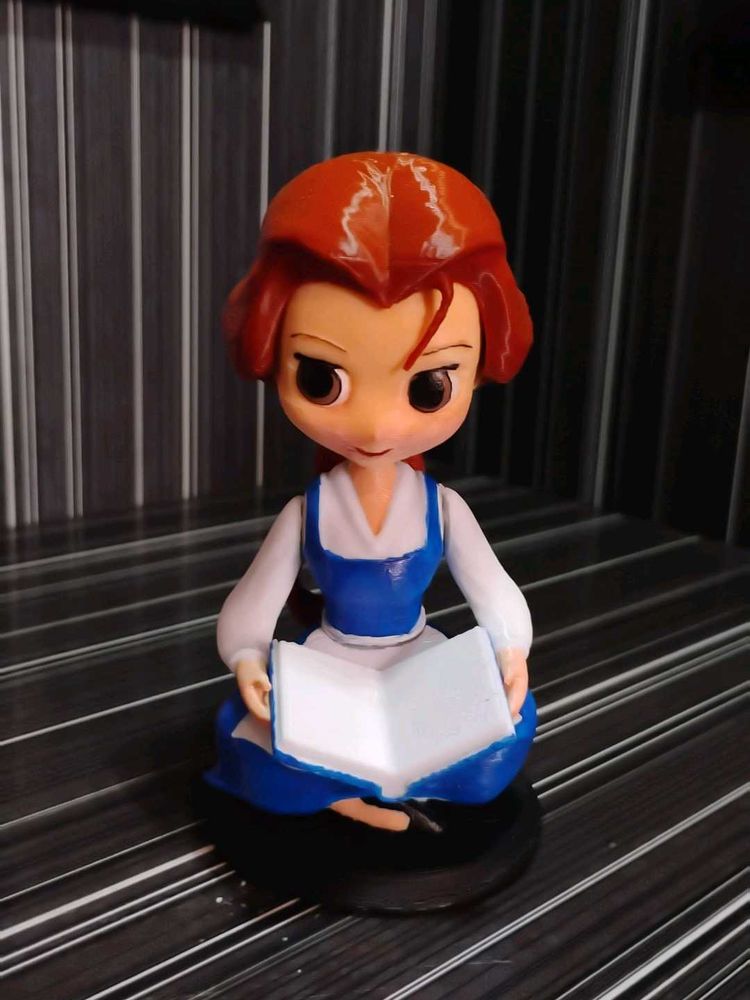 Belle disney princess 3d printed and hand pai