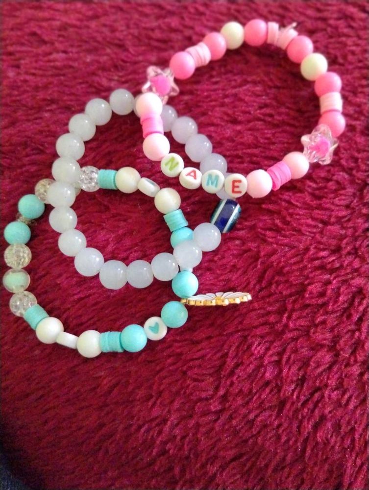Beaded Bracelet Set (One With Your Name)