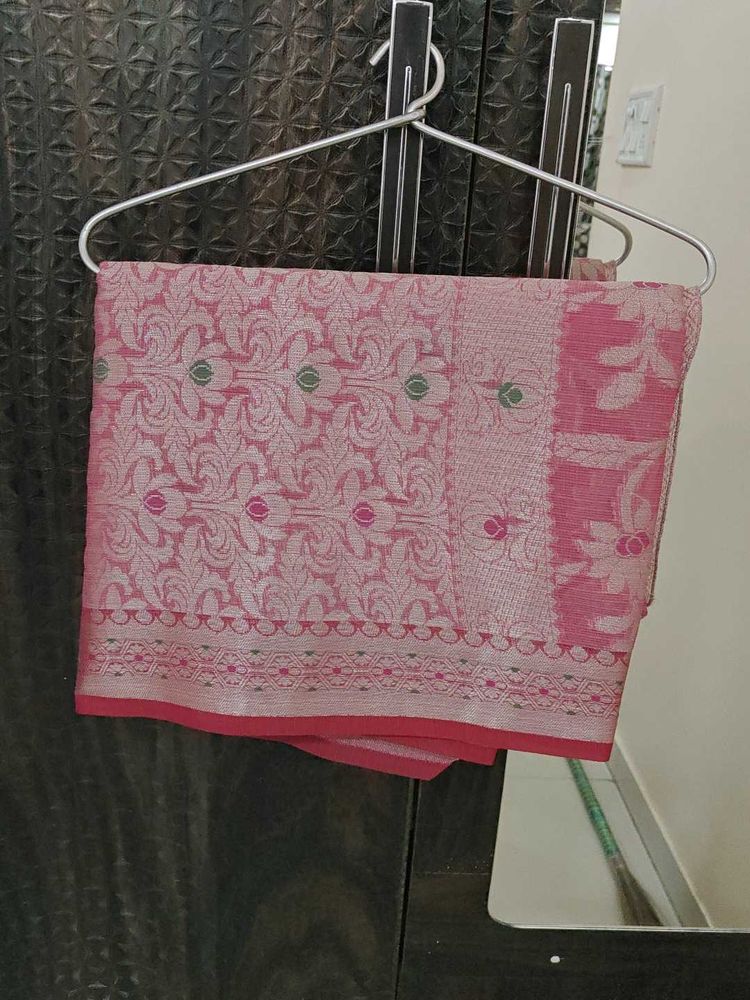 Pink Banarasi  Saree