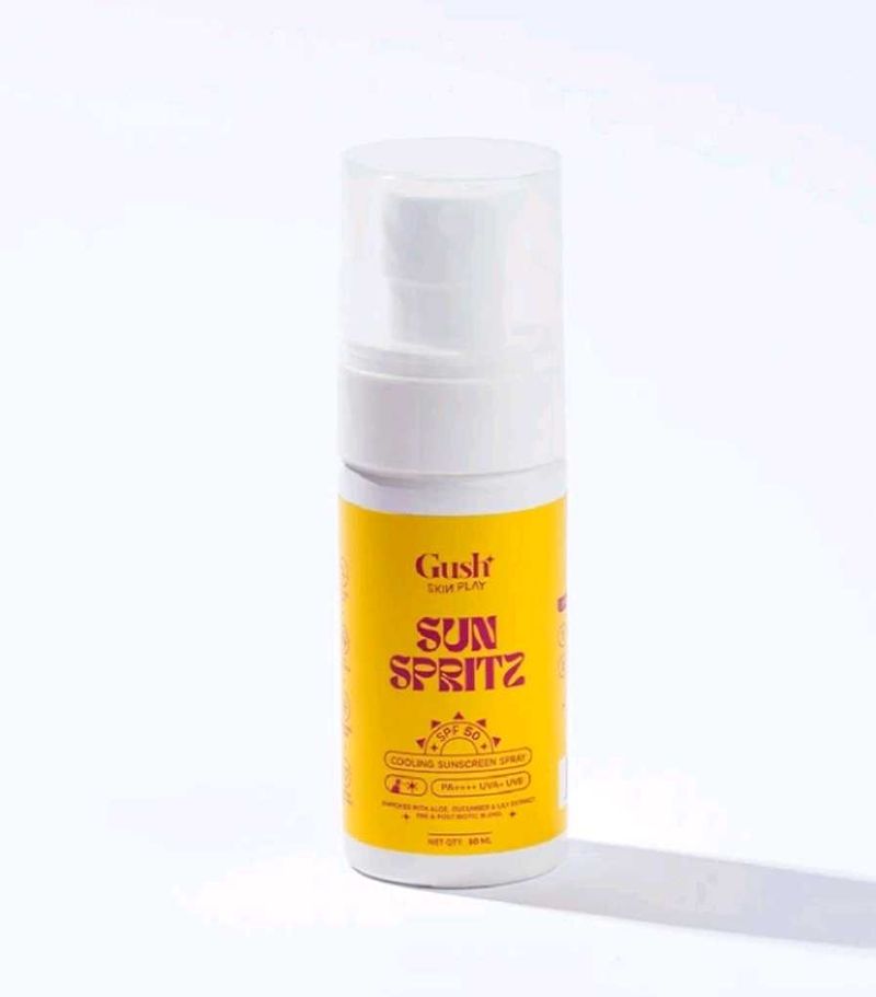 New Gush suncrean spray