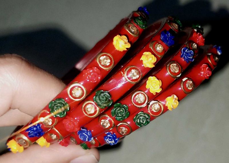 Multi coloured Beutifull Bengle set💗🫶🏻