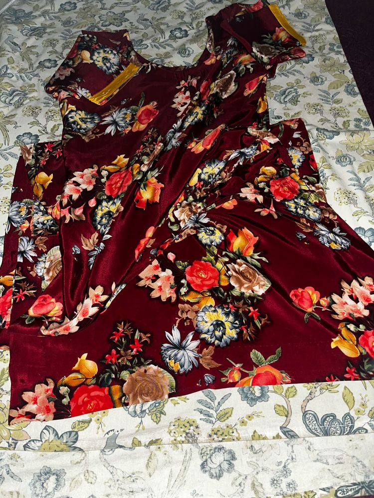 Multicolour crepe suit ( kurti)