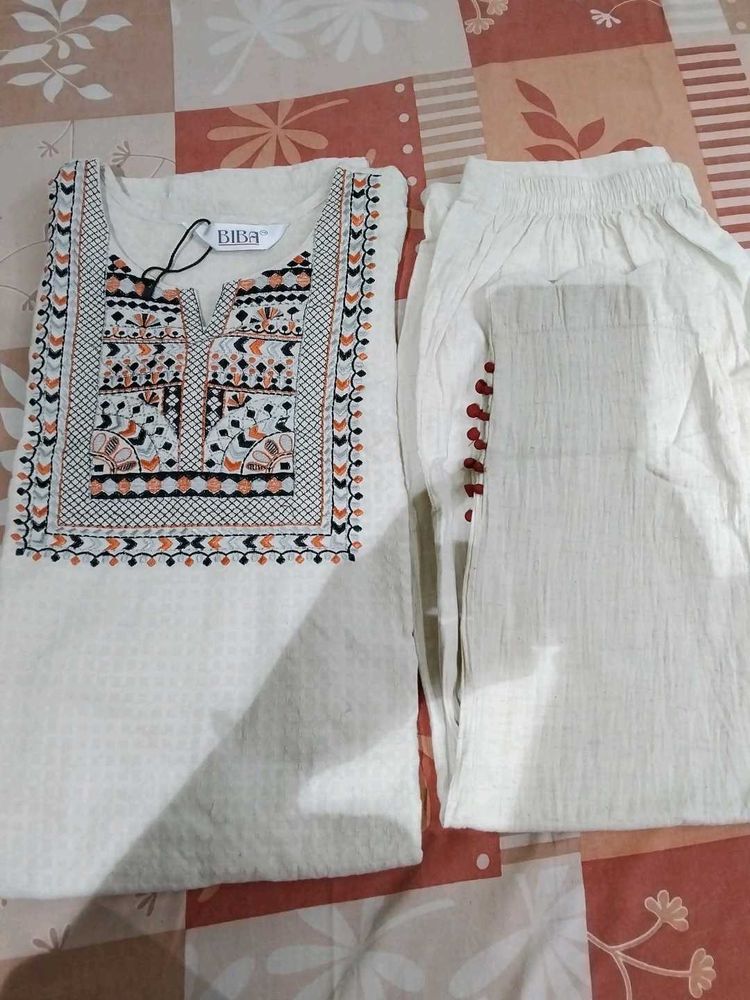BIBA KURTA PANT SET
