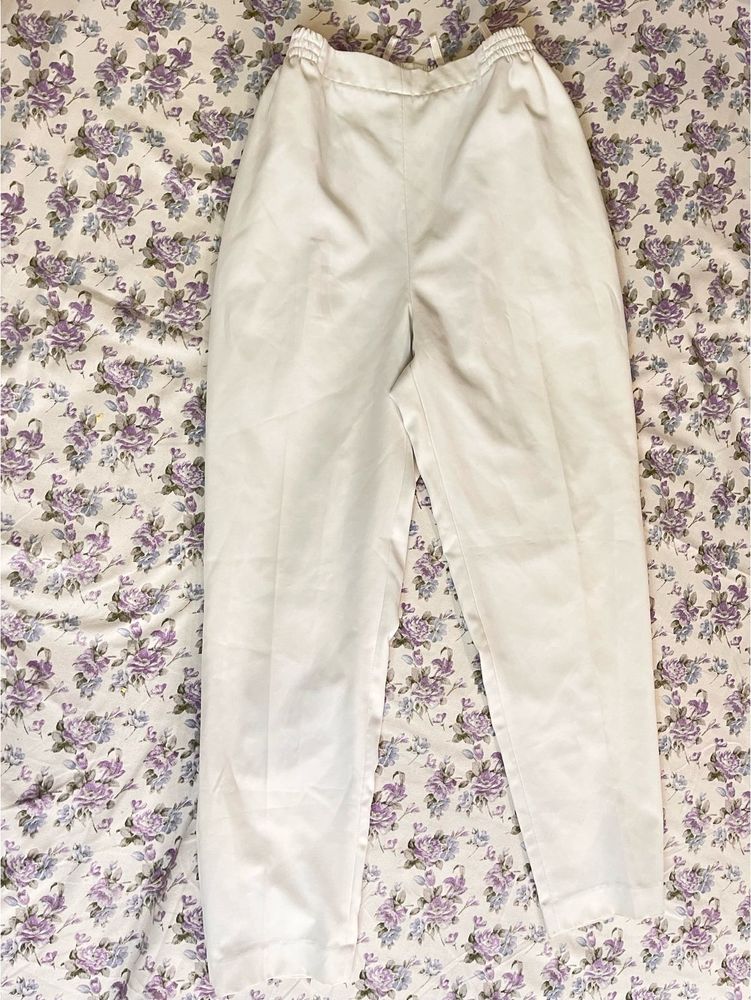 white formal Waist Pants