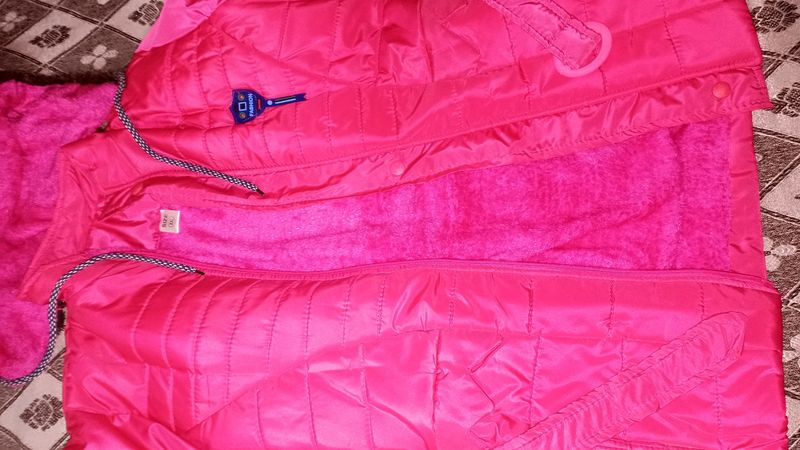 Pink Beautiful  Winter Jacket For Women