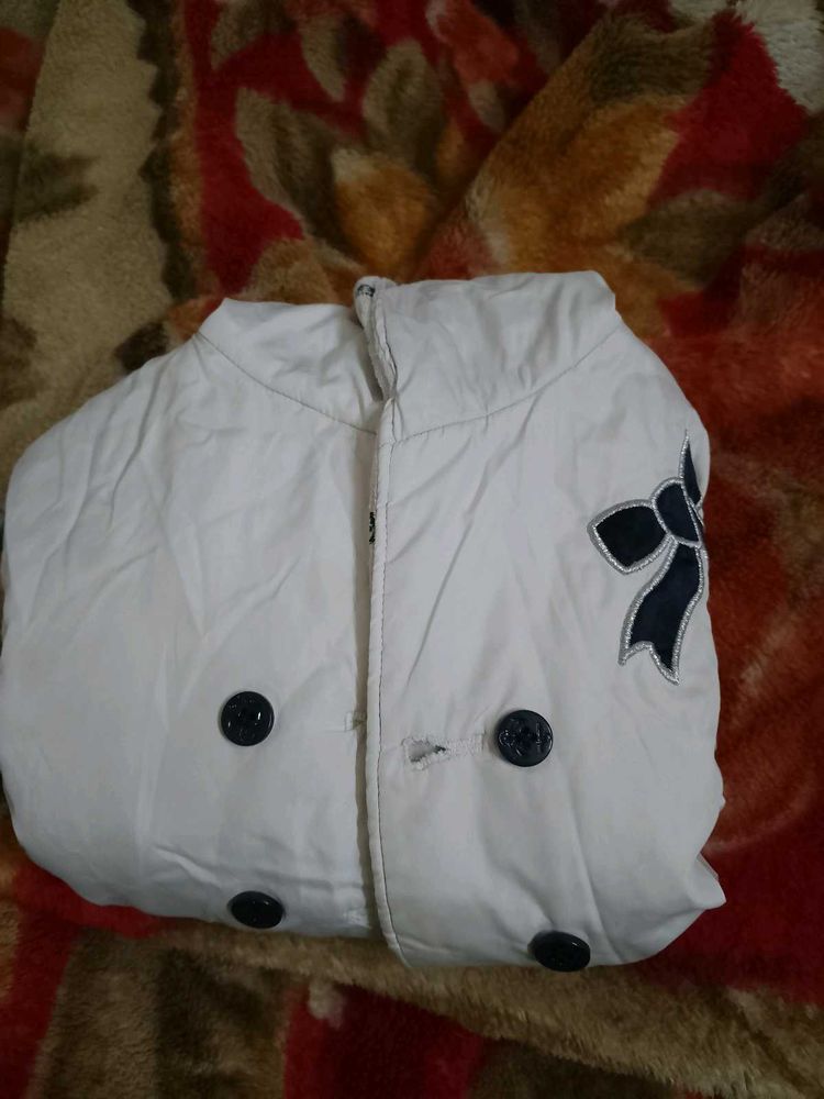Cute White Kids' Jacket