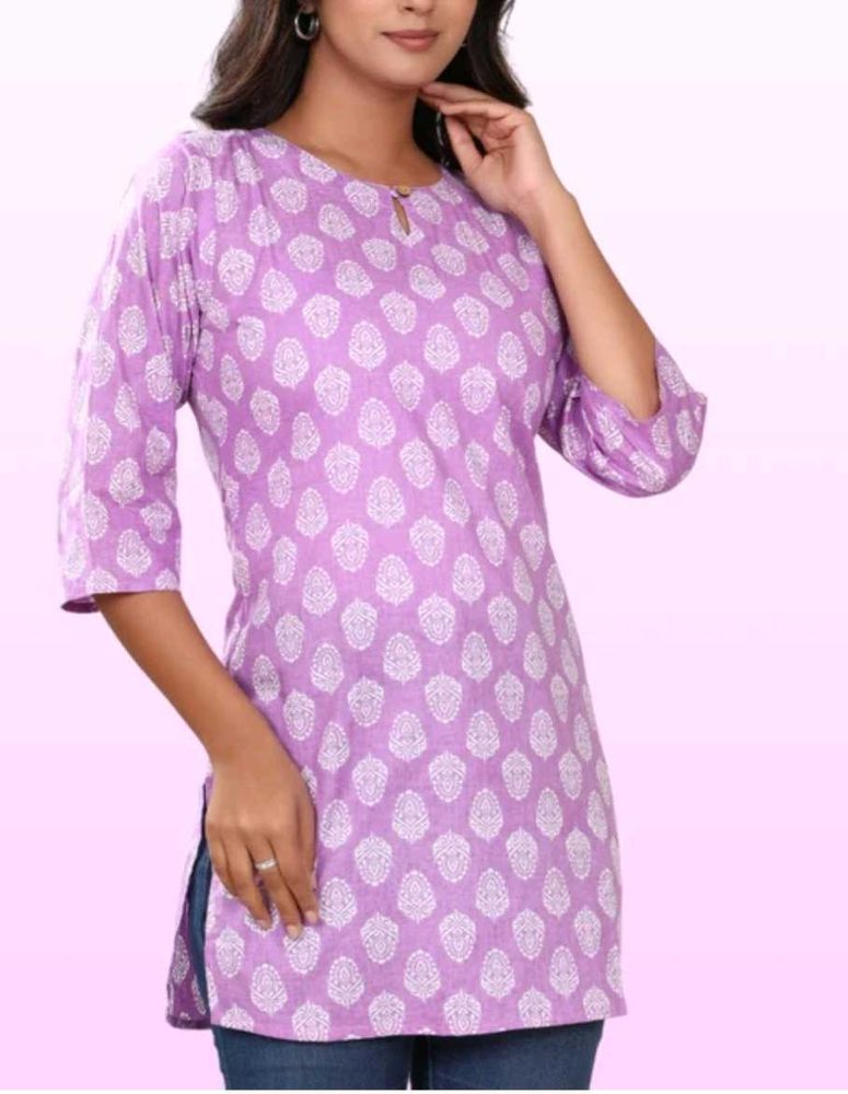 Lavender Short Kurti