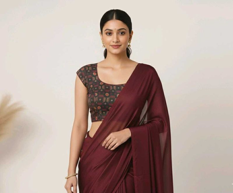 Elegant Maroon Blouse