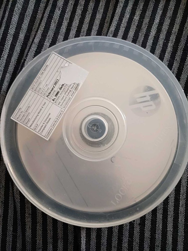 HP Bluray BDR 25GB Premium Recordable Disc