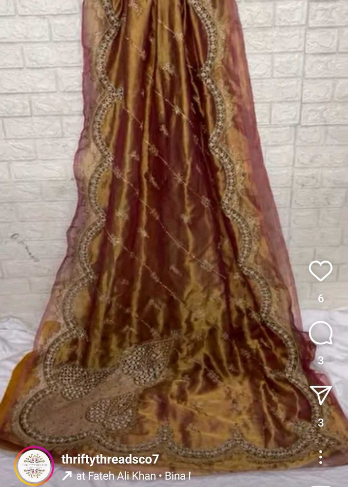 Zari Hand Wark Saree