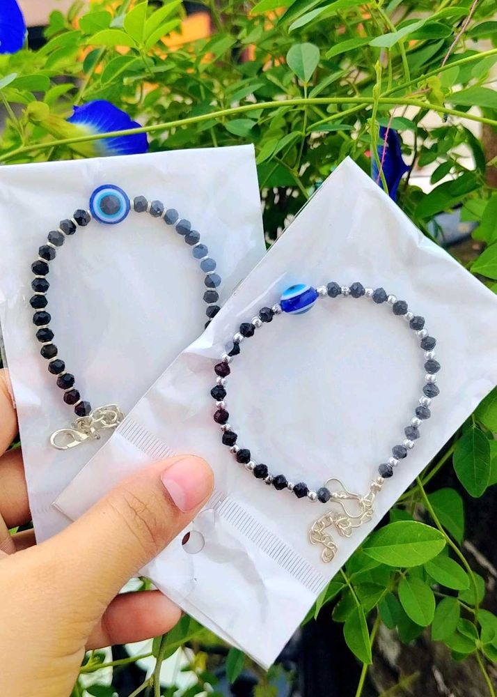 Evil Eye Beaded Bracelets - Set of 2
