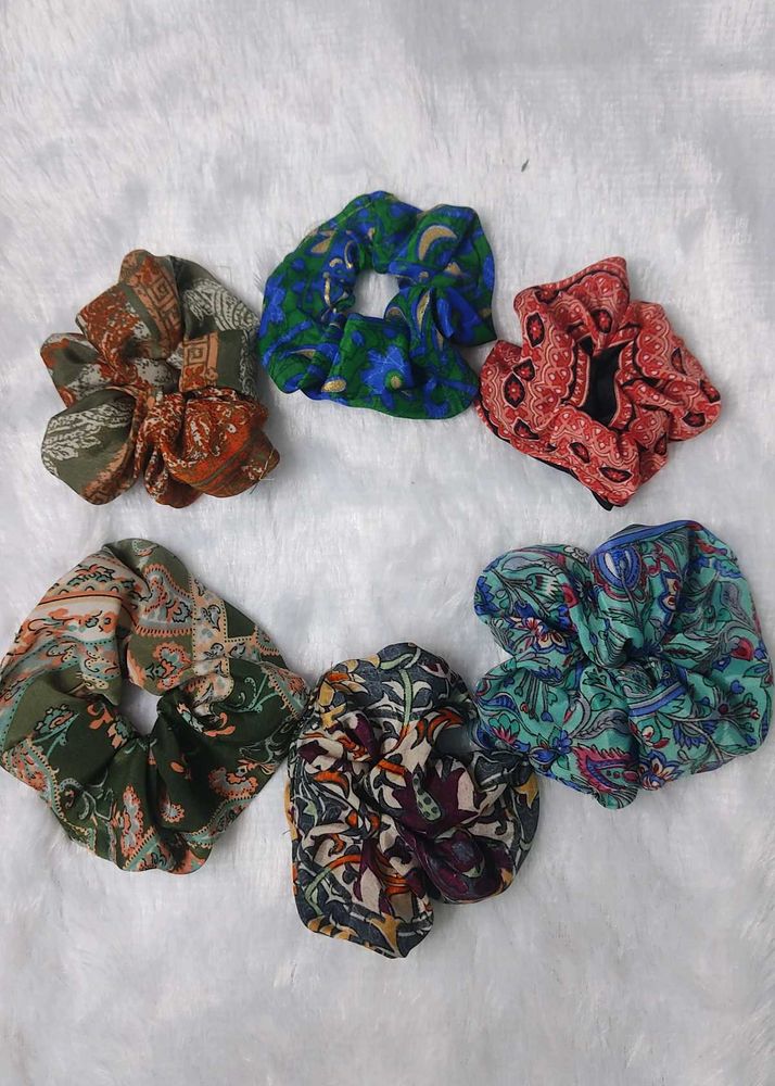 Silk Scrunchie Set(6)