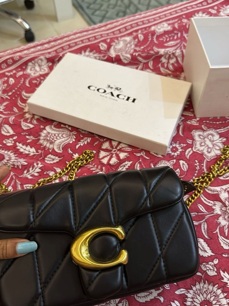 Coach Black Leather Handbag