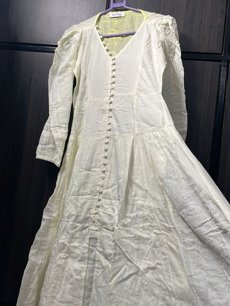 Mul Cotton Flowy Umbrella Dress/kurti