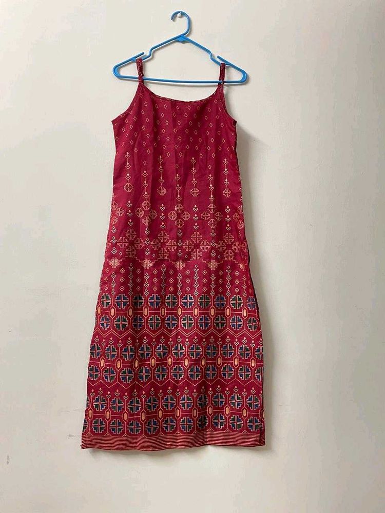 Maroon Long Kurti
