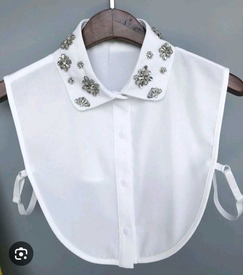 Embellished Collar Top