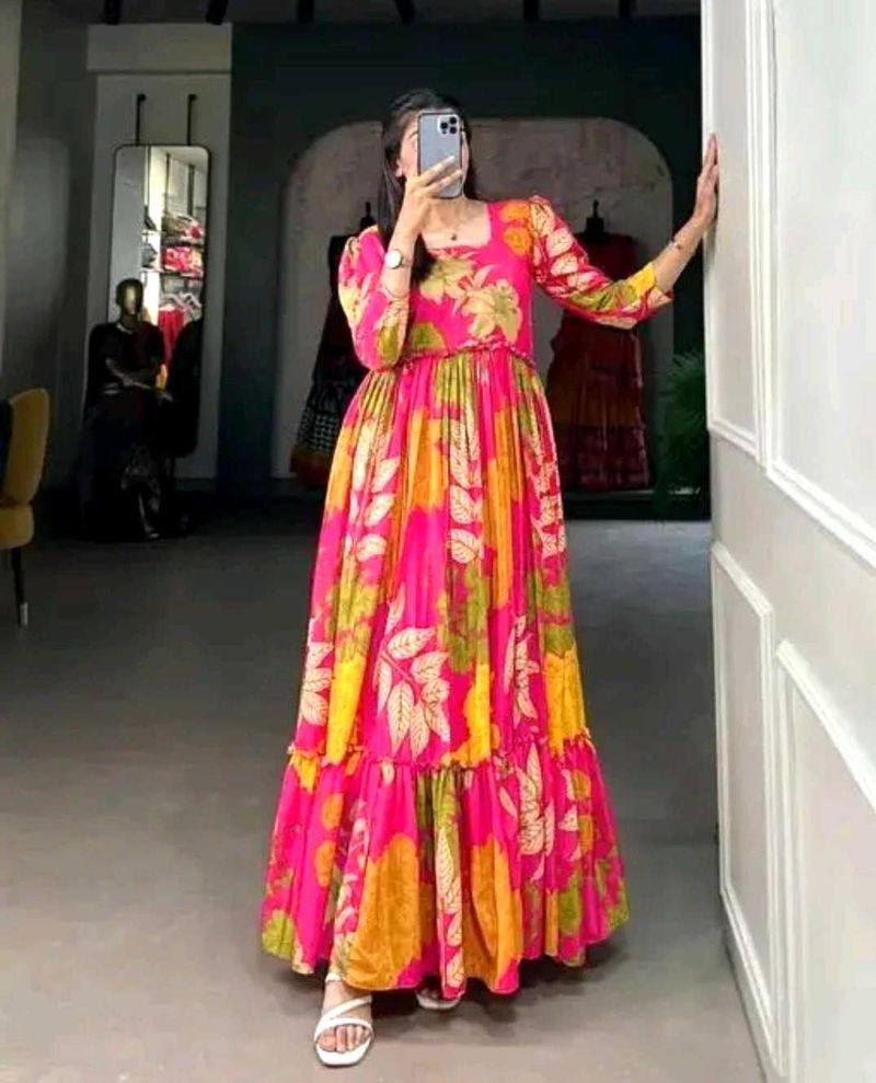 Floral Print Maxi Dress