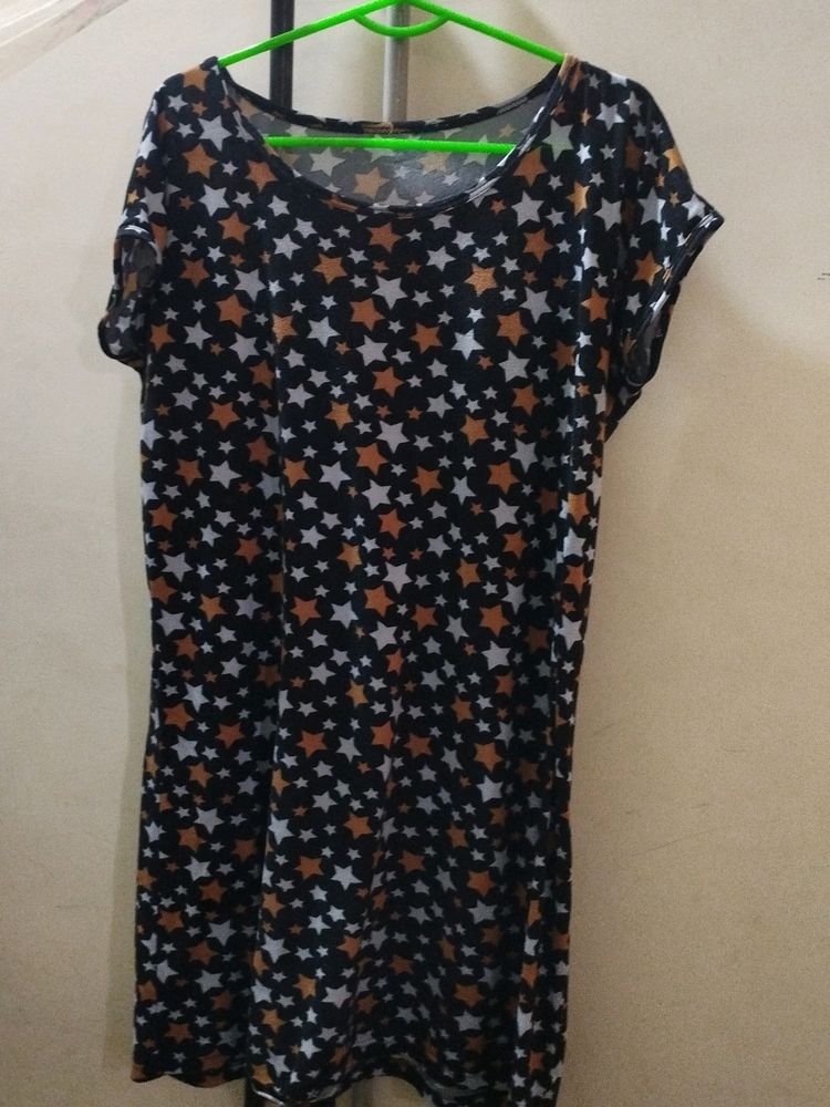 Cute Stary Night Dress And Active Wear