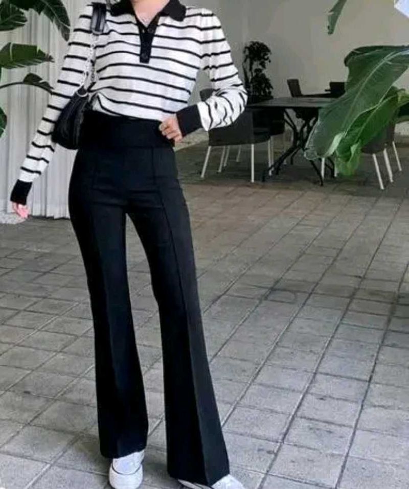 Women&#39;s Bell Bottom Fashionable Pants |