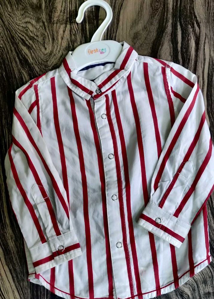 Striped Button-Down Shirt
