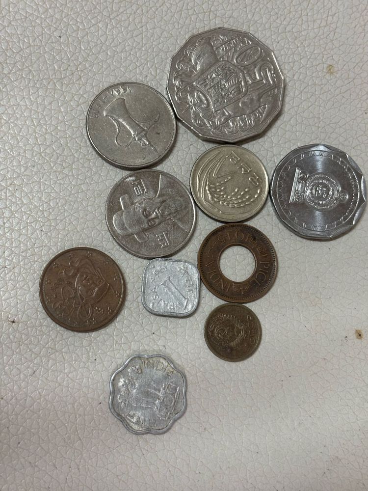 10 Coins Different Countries