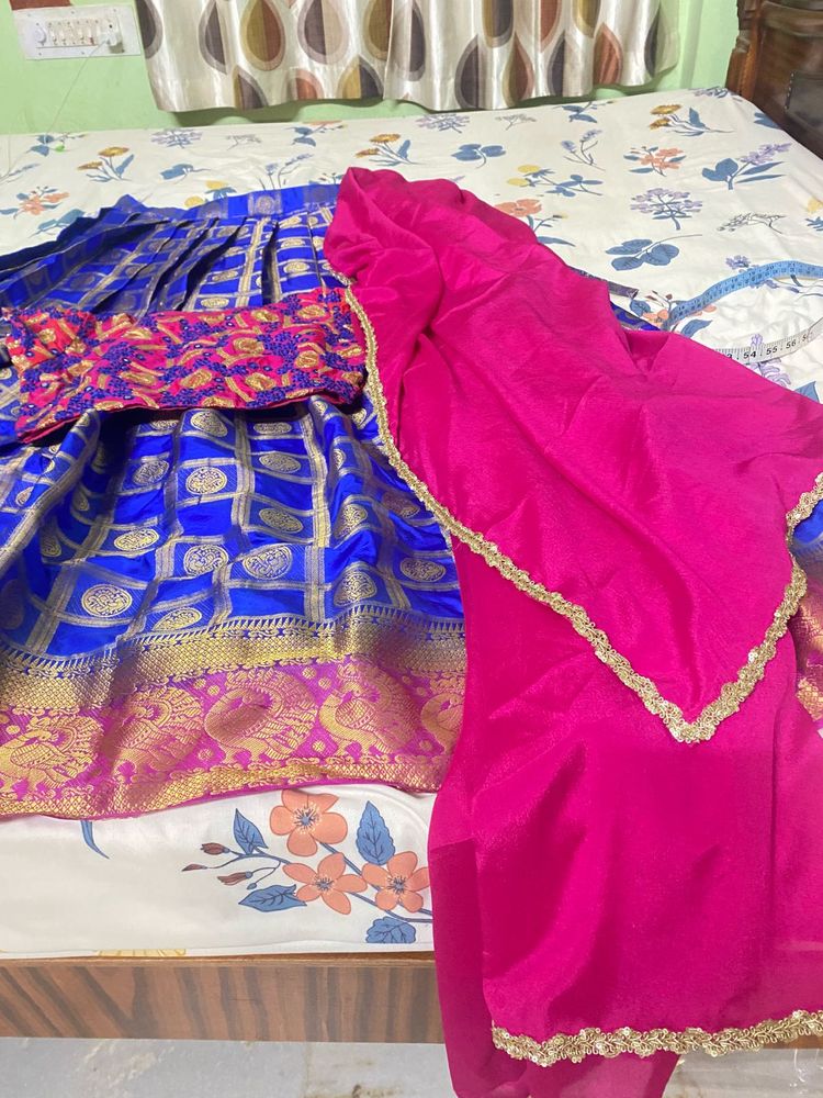 Royal Blue Lehenga Choli Set