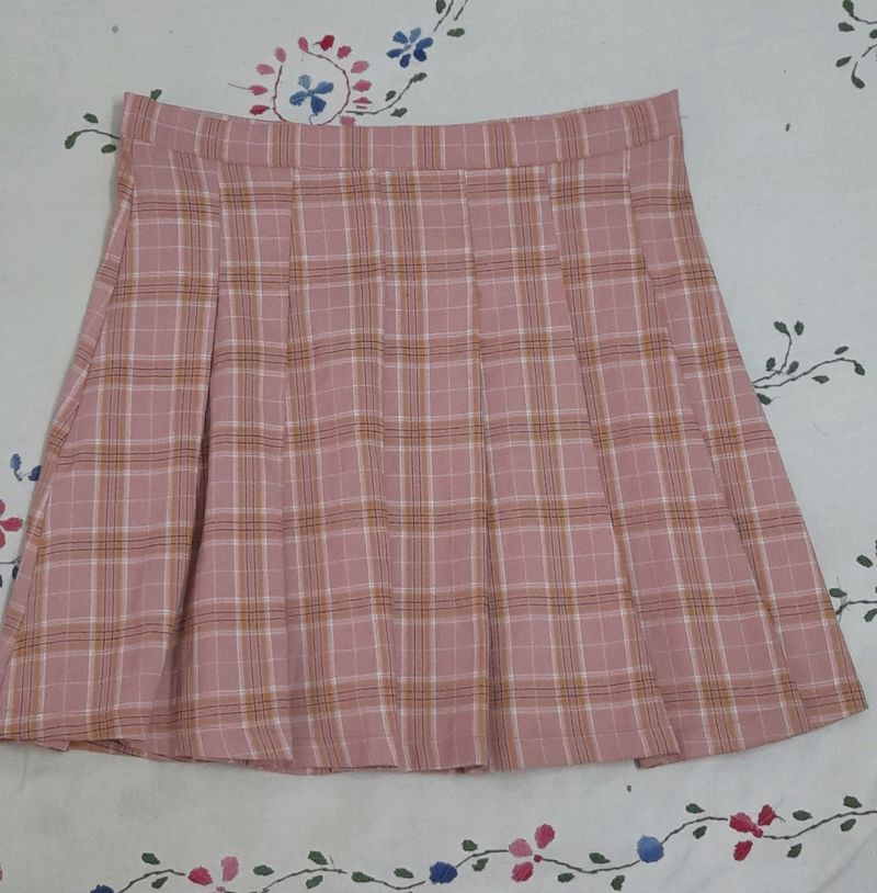 Pink Pleated Skirt 💗🎀