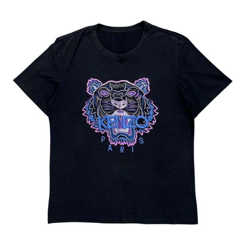 Kenzo Graphic Tee embroidery logo