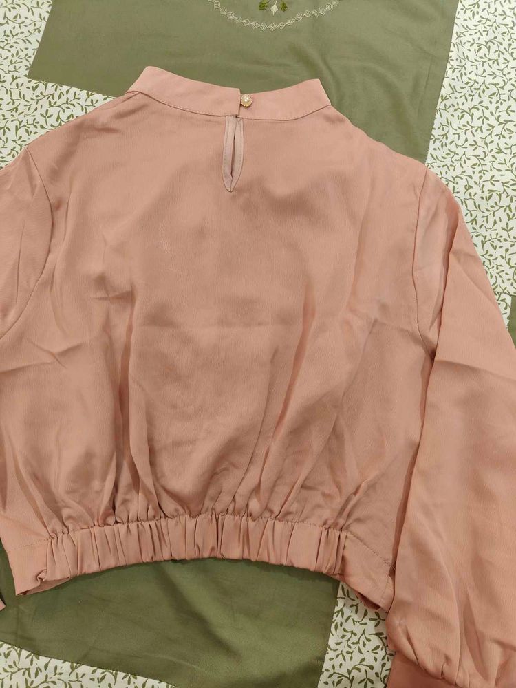 Elegant Pink Blouse worn only once