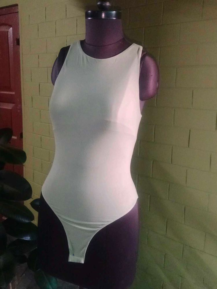 Green Sleeveless Bodysuit