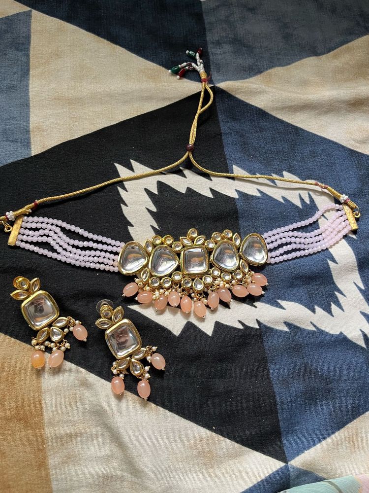 Elegant Pink  Choker Set