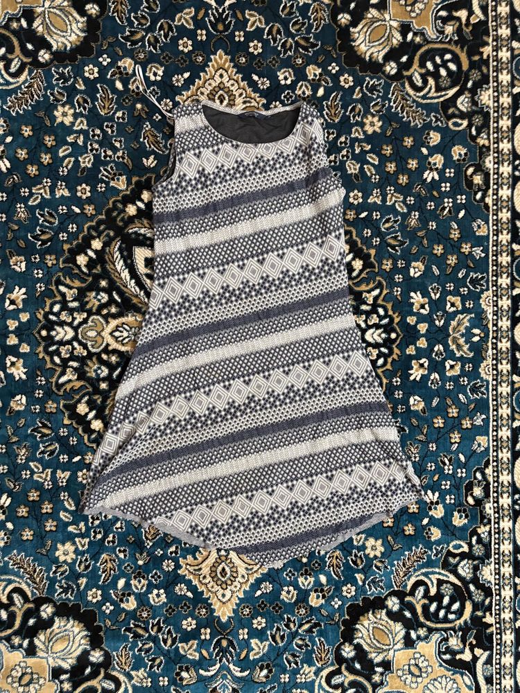 Striped Sleeveless Mini Dress