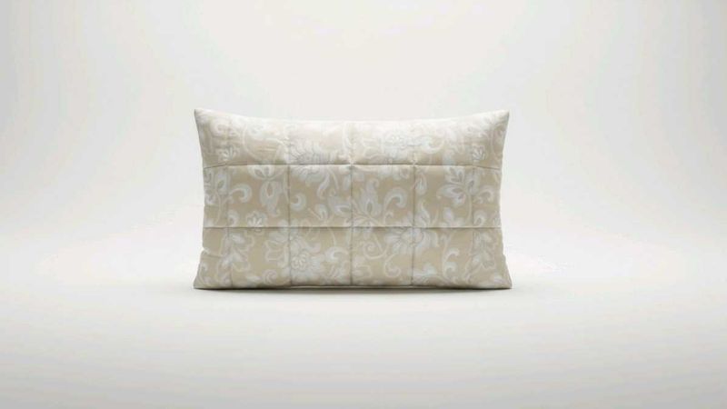 Floral Quilted Pillow Cover